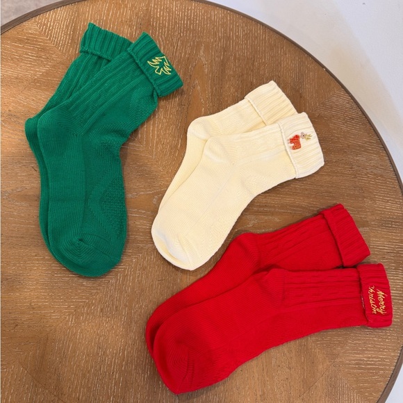 🎁 Christmas Cozy Socks Set | Red Green Cream Holiday Socks | Gift Boxed - Picture 5 of 5